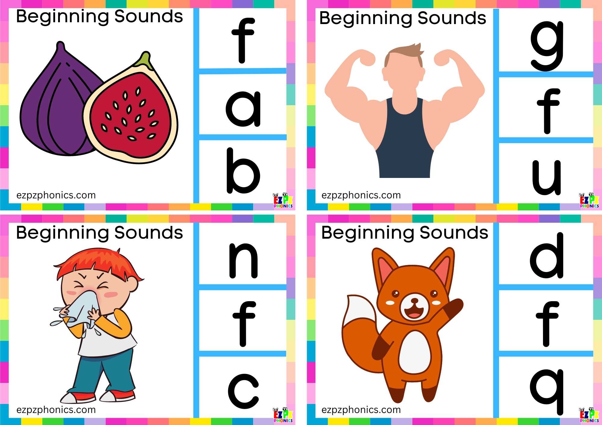 Letter F Look At The Image  And Clip The Correct Letter Clip Card 1